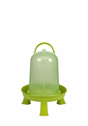 Napáječka z eko plastu Gaun 5 L s nahami (green lemon)