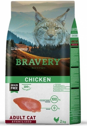 BRAVERY cat STERILIZED chicken 2 Kg