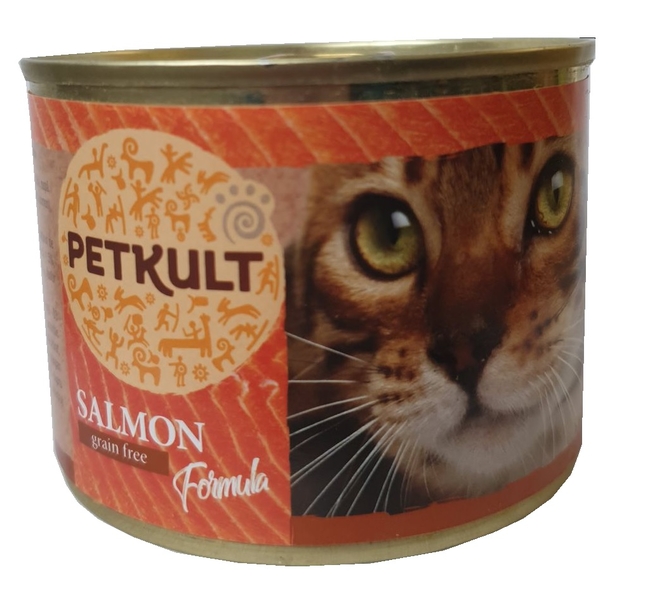 PETKULT cat konzerva losos 185g